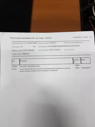 Проверка и ремонт шины BSD BMW F10 Проверка и ремонт шины BSD BMW F10