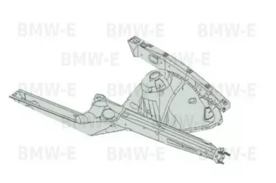 Лонжерон левый БМВ Е39 Лонжерон левый БМВ Е39